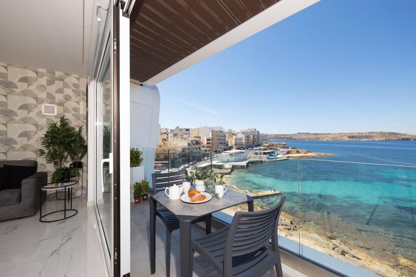 Ivory Suite Seafront With Views!- Fl 15 By Homely St. Paul's Bay Exterior foto